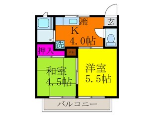 ポルトドール内本町の物件間取画像